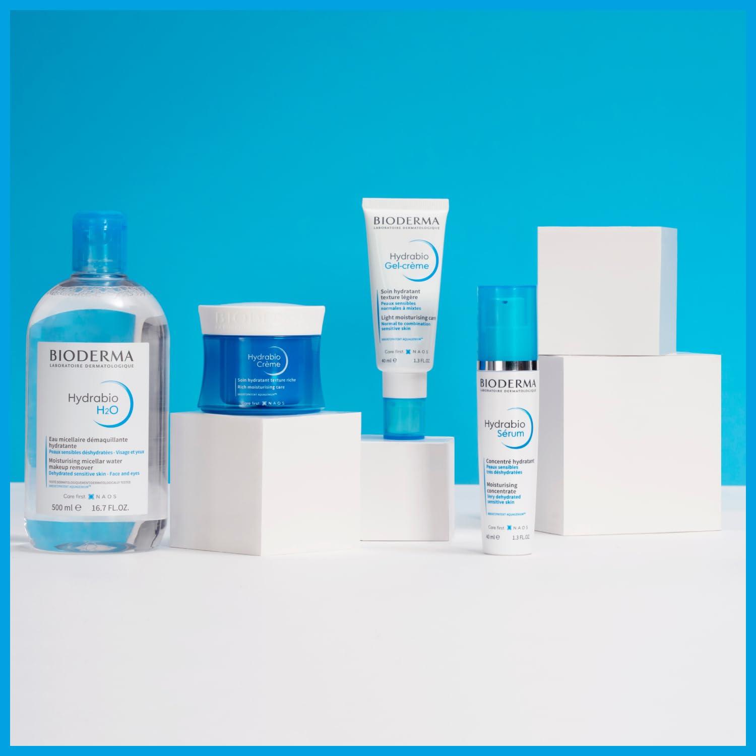 imageBioderma Hydrabio H2O Micellar Water Face Cleanser and Makeup Remover Micellar Cleansing Water for Dehydrated Sensitive Skin338 Fl Oz Pack of 1