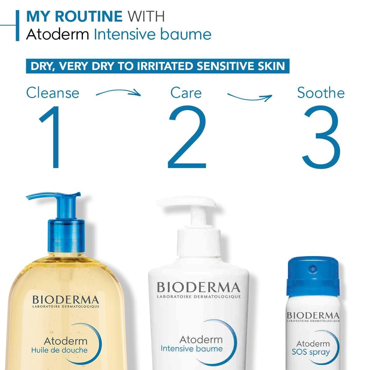 imageBioderma Atoderm Intensive Balm Hydrating Balm for Dry to Atopic Sensitive Skin Face amp Body Moisturizer with Ultra Soothing AntiItching Formula FragranceFree NonGreasy amp NonSticky for Family169 Ounce Pack of 2