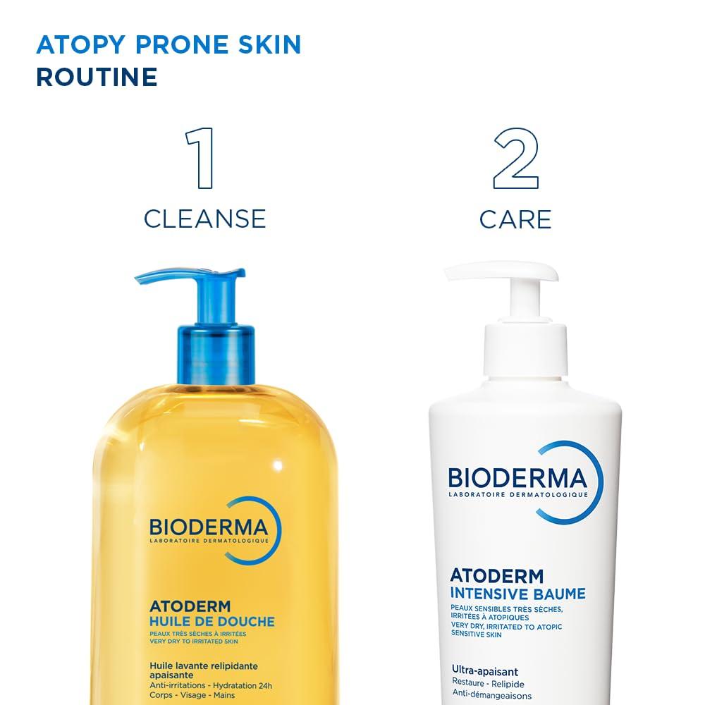 imageBioderma Atoderm Intensive Balm Hydrating Balm for Dry to Atopic Sensitive Skin Face amp Body Moisturizer with Ultra Soothing AntiItching Formula FragranceFree NonGreasy amp NonSticky for Family167 Fl Oz Pack of 1