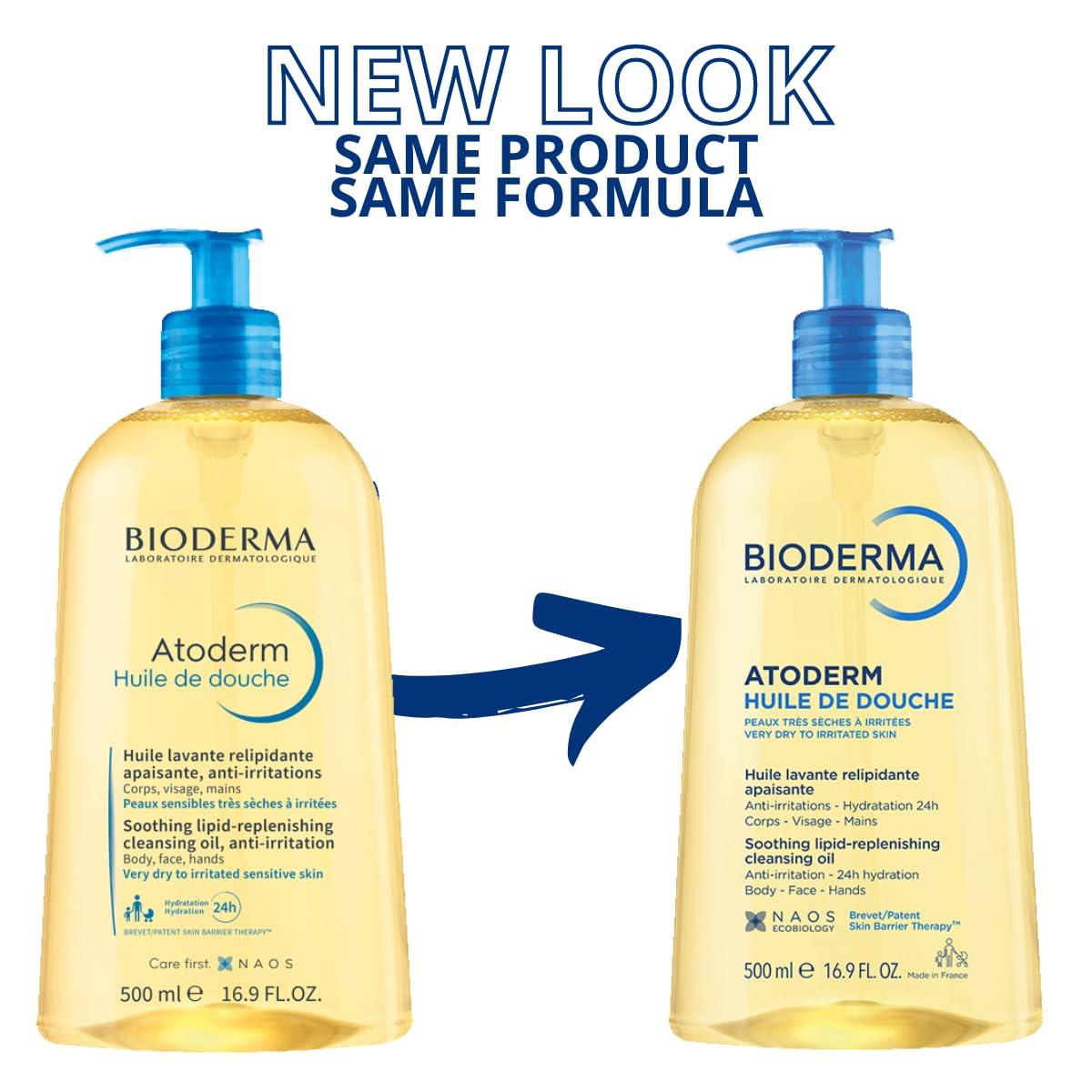 imageBioderma Atoderm Shower Oil Cleansing Oil For Face amp Body Nourishing Cleansing Oil For Dry to Atopic Sensitive Skin For Softer amp Smooth Skin For Your Whole Family169 Fl Oz Pack of 1