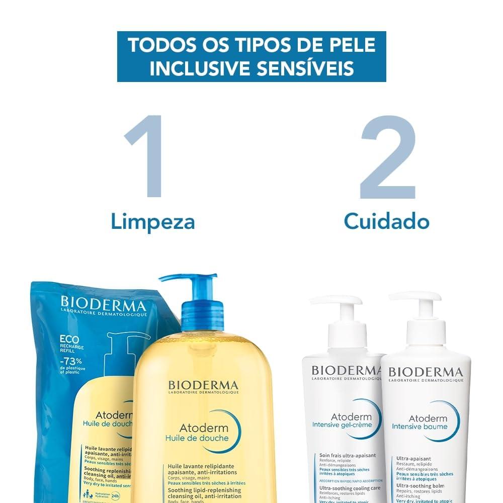 imageBioderma Atoderm Shower Oil Cleansing Oil For Face amp Body Nourishing Cleansing Oil For Dry to Atopic Sensitive Skin For Softer amp Smooth Skin For Your Whole Family338 Fl Oz Refill Pack of 1