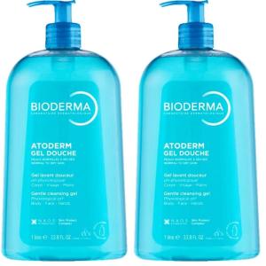 Bioderma – Atoderm – Hydrating Shower Gel – Moisturizing Face and Body Cleanser – Body Wash for Normal to Dry Sensitive Skin(33.8 Fl Oz (Pack of 2))