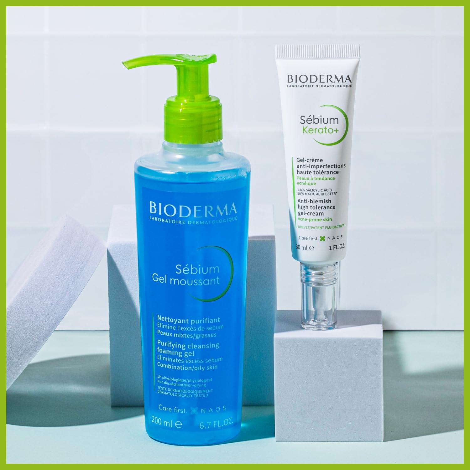 imageBioderma Sbium Toning Lotion Rebalancing Water Toner PH Balance Skin Care Face Toner Lotion for Combination to Oily Skin