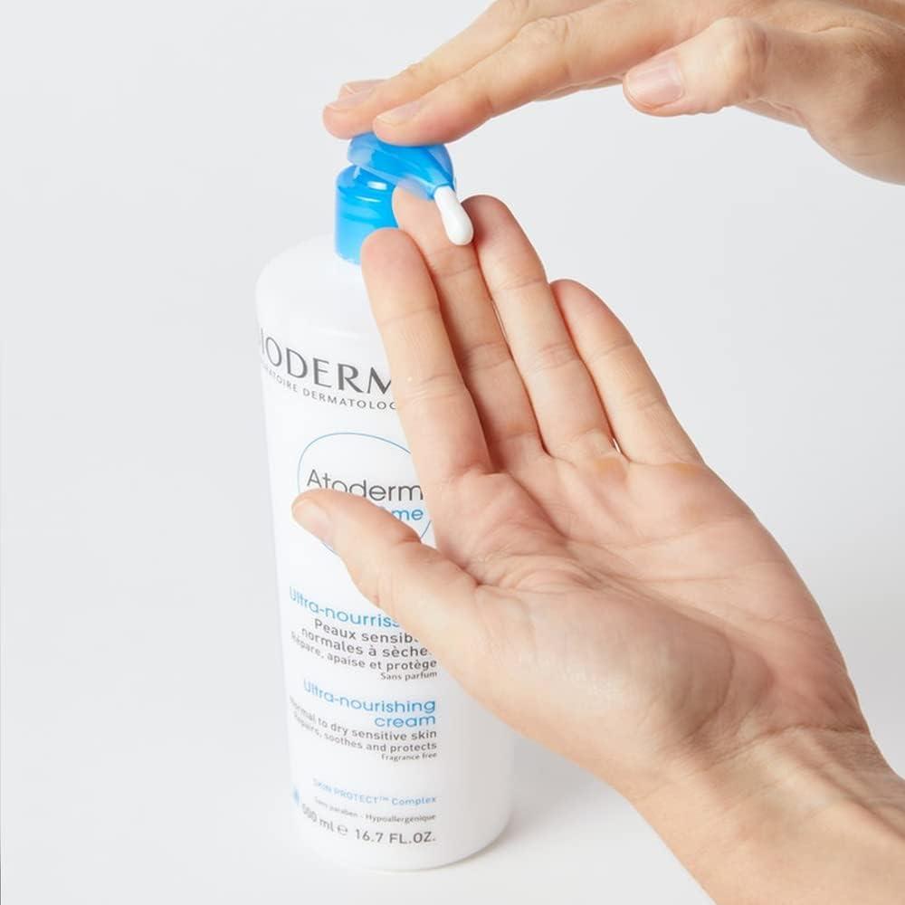 imageBioderma Atoderm Cream Hydrating Body Lotion Body Moisturizer for Normal for Dry Sensitive Skin167 Fl Oz Pack of 1