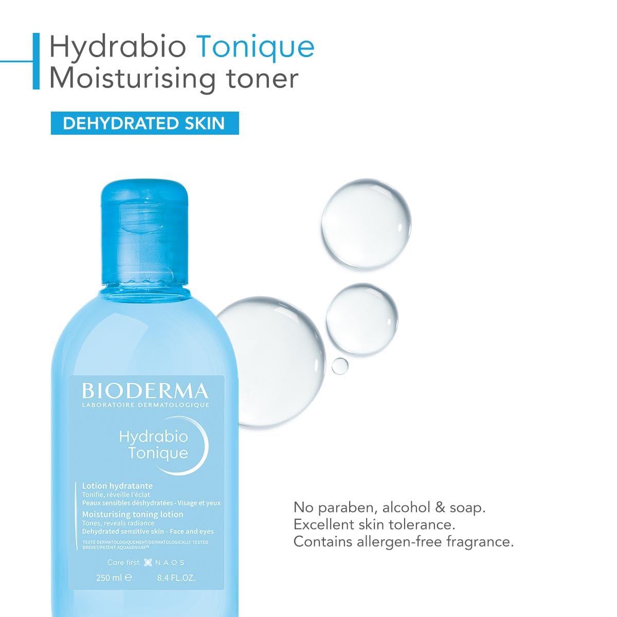 imageBioderma Hydrabio Moisturizing Toner Hydrating Face Toner for Sensitive Dry Skin 845 Fl Oz